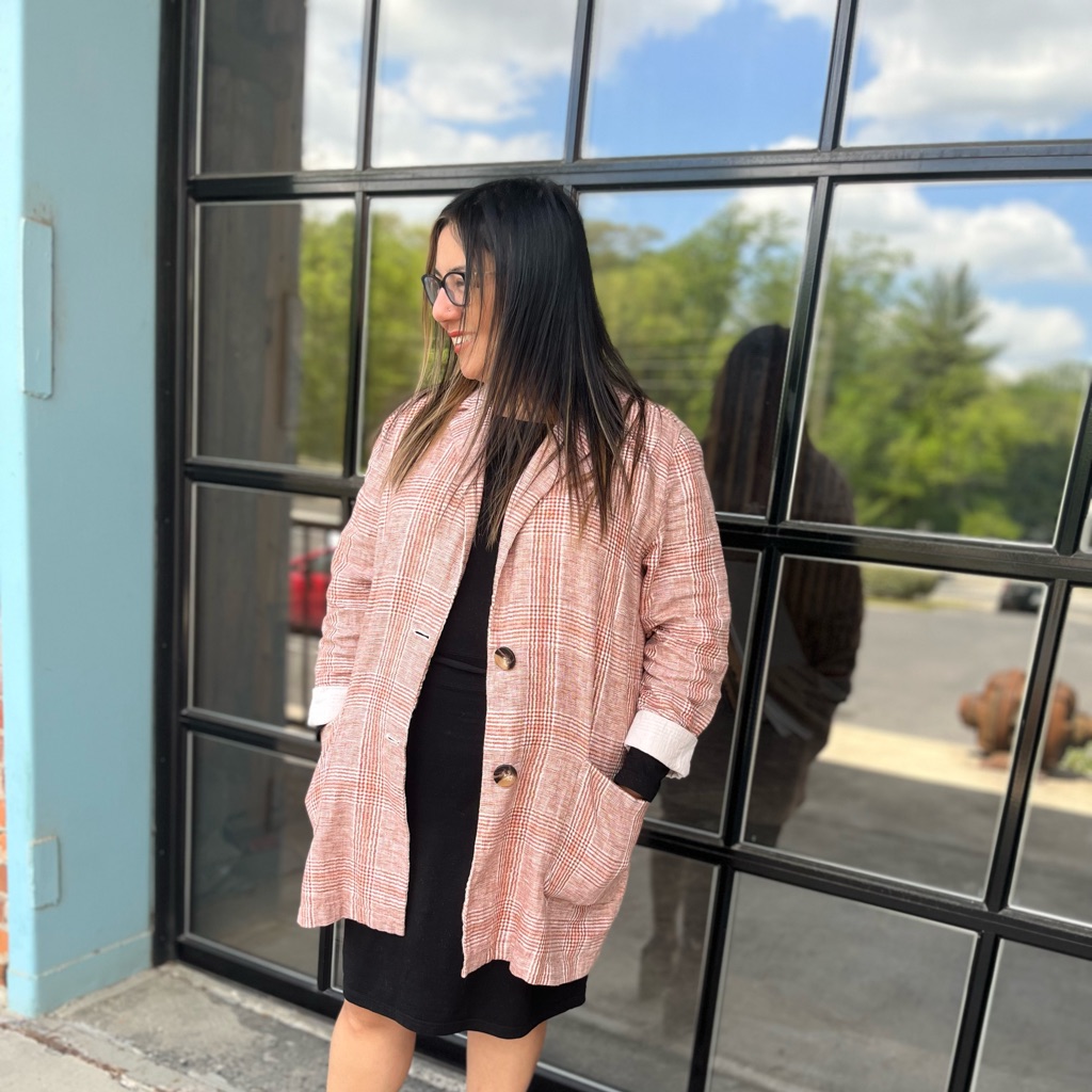 J.Jill Linen Blazer | Size L Tall | With Pockets